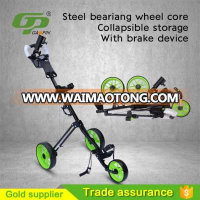 High quality golf three wheels trolleys for golf driving range